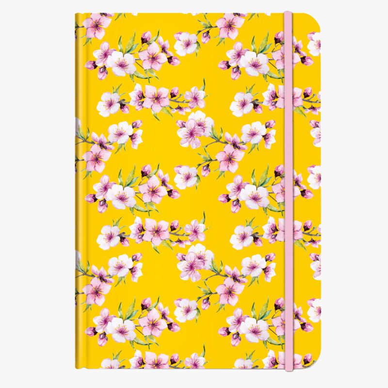 CEDON Notebook A5 Blossoms Yellow